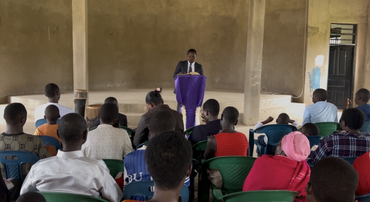 Esuubi Baptist Community Church congregation gathered for the preaching of God’s Word