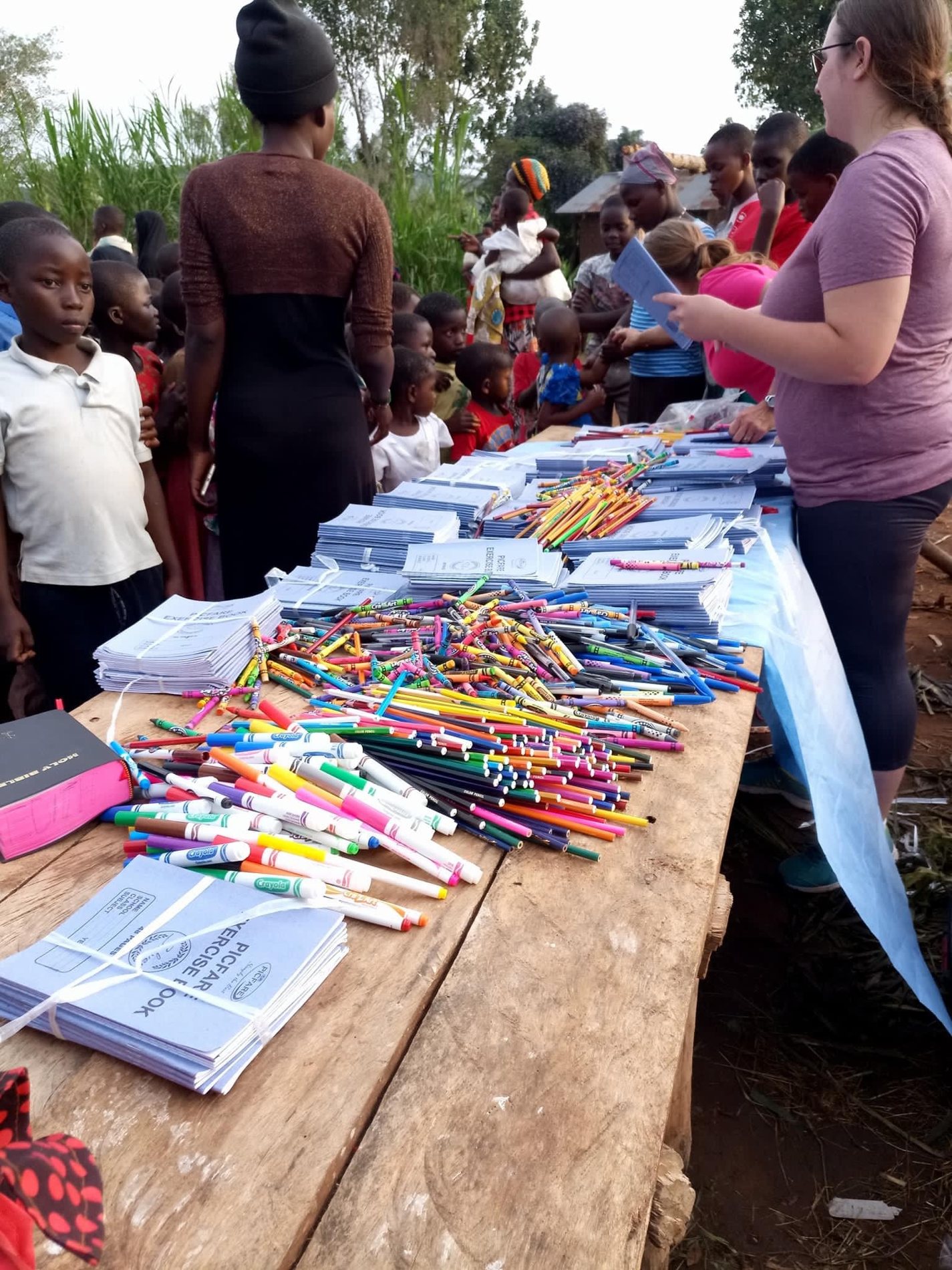 VBS learning materials and pencils